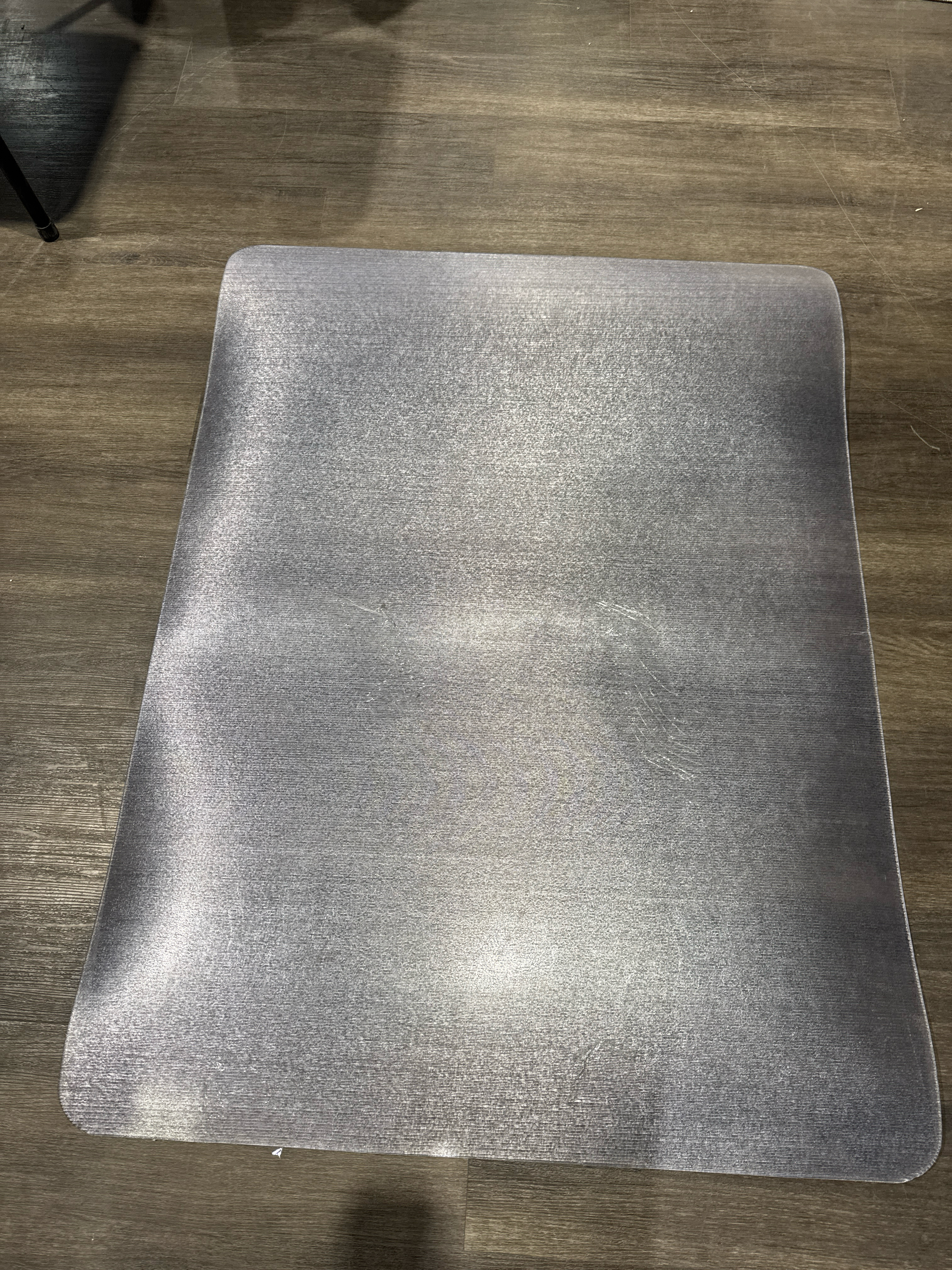 ES Robbins Floor+Mate Dual Purpose Chair Mat 36 x 48 in Clear No-Lip Design