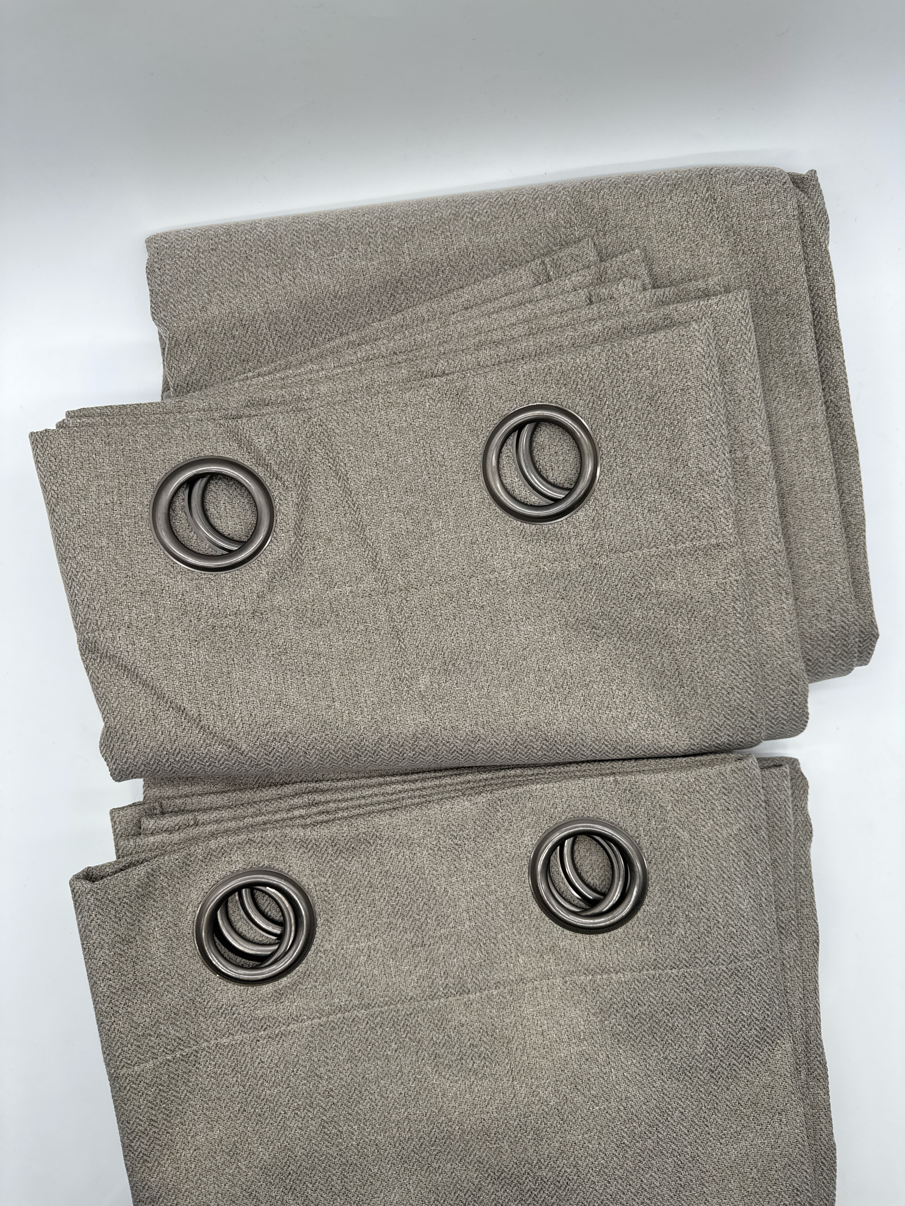 Piper Blackout Curtains Magentic Window Panels 52″x84″ 2-Pack Beige