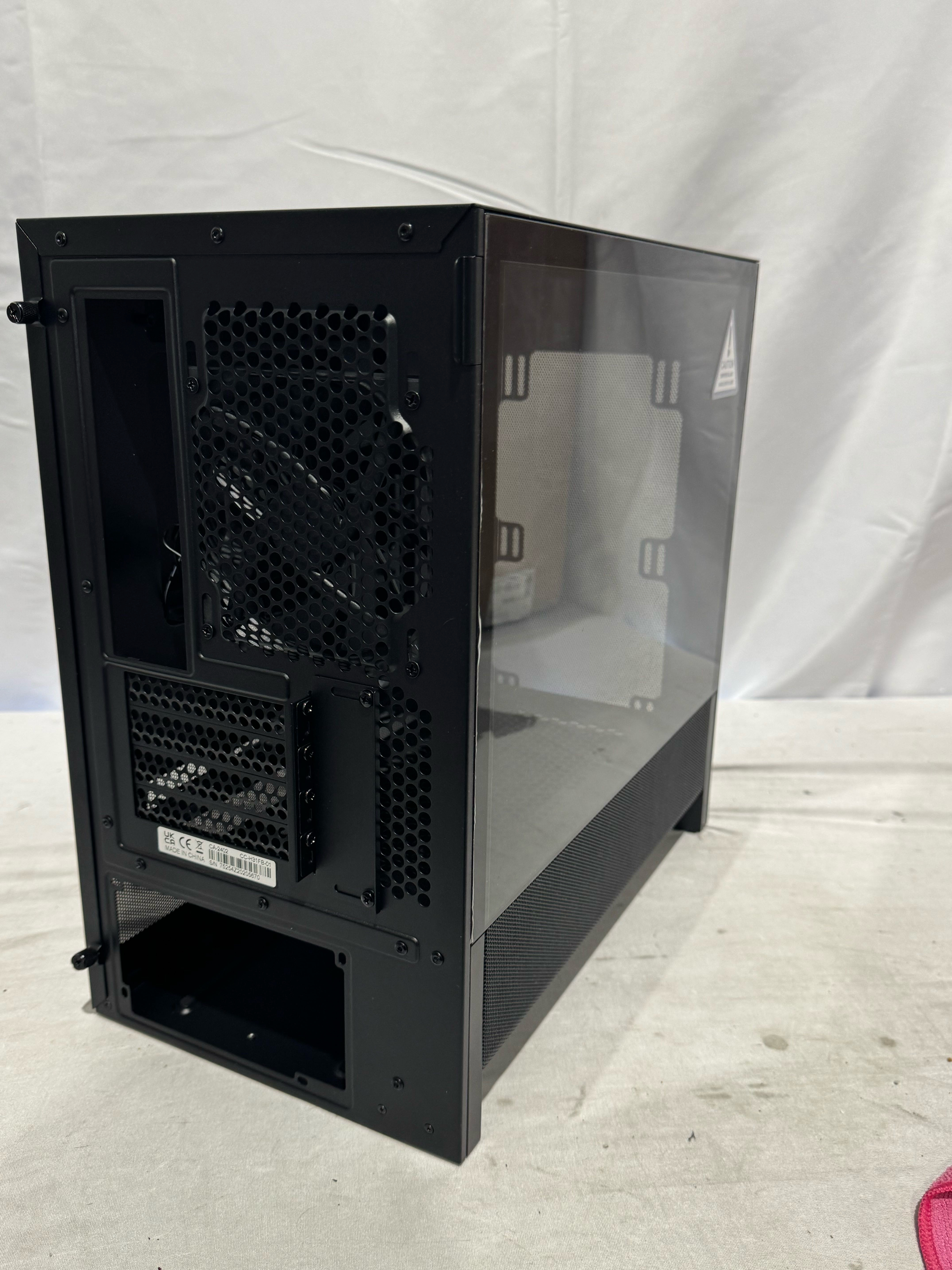 NZXT H3 Flow Micro-ATX PC Case Optimized Airflow Black CC-H31FB-01