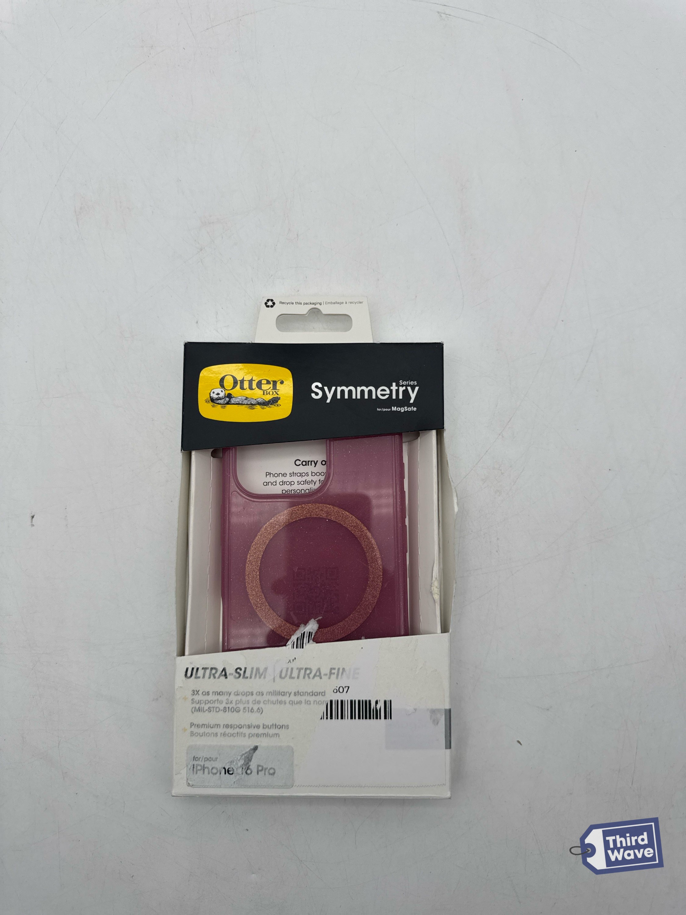 OtterBox Symmetry Series Clear Case iPhone 16 Pro MagSafe Foxberry Pink detailed image 2